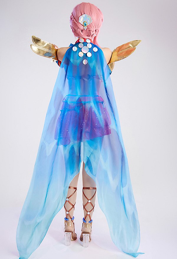 LOL LOL Ashe Cosplay Costume The Frost Archer Ocean Song LOL LOL Ashe Cosplay Costume The Frost Archer Ocean Song