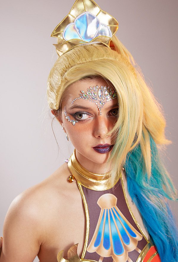 LOL LOL Nidalee Cosplay Costume Bestial Huntress Ocean Song