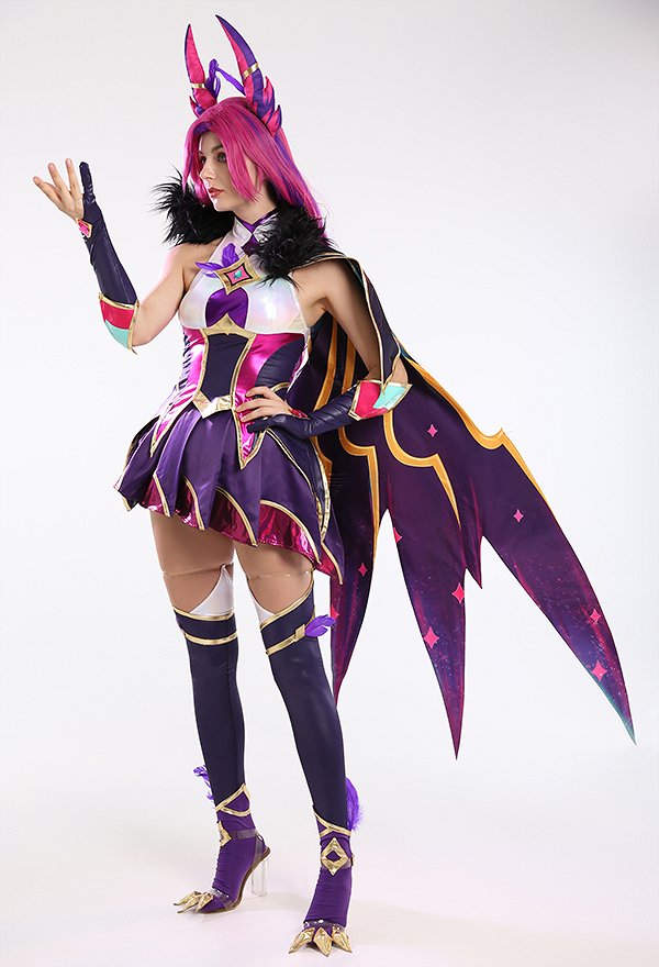 Star Guardian Xayah Cosplay Game Ohr Umhang Handschuhe Socken Zubehör Set Cosplay Kostüm
