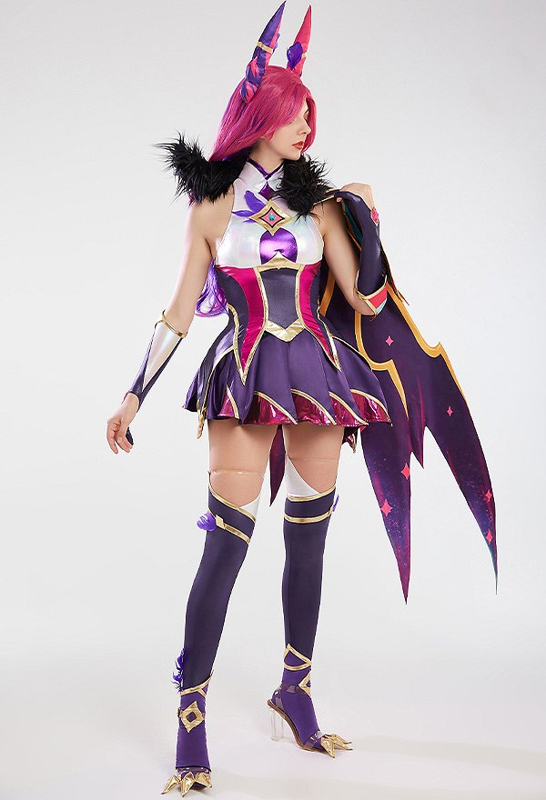Star Guardian Xayah Cosplay Game Ohr Umhang Handschuhe Socken Zubehör Set Cosplay Kostüm