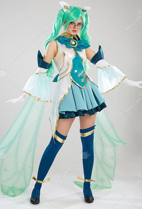 Star Guardian Sona Cosplay Costume Maven of the Strings Dress Set