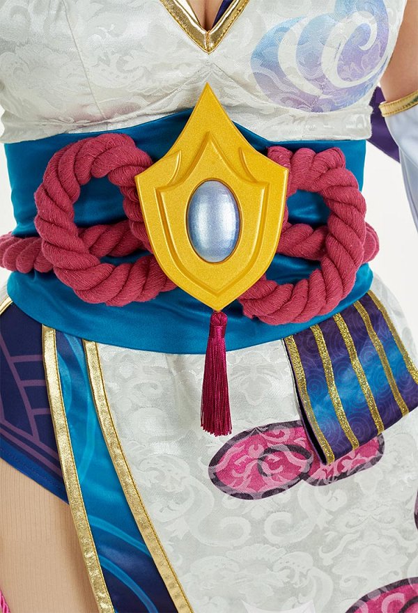 LOL Spirit Blossom Evelynn Cosplay Costume Strapless Tube Top and Shorts with Sleeves and Socks LOL Spirit Blossom Evelynn Cosplay Costume Strapless Tube Top and Shorts with Sleeves and Socks