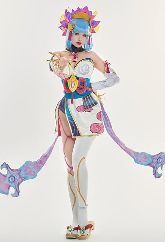 LOL Spirit Blossom Evelynn Cosplay Costume Strapless Tube Top and Shorts with Sleeves and Socks