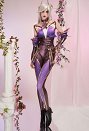 LOL Katarina Faerie Court Skins Cosplay Costume Top and Pants with Sleeves and Belt