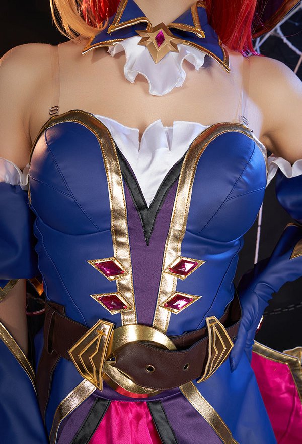 LOL Miss Fortune Bewitching Skin Cosplay Costume Top and Skirt with Hat and Gloves LOL Miss Fortune Bewitching Skin Cosplay Costume Top and Skirt with Hat and Gloves