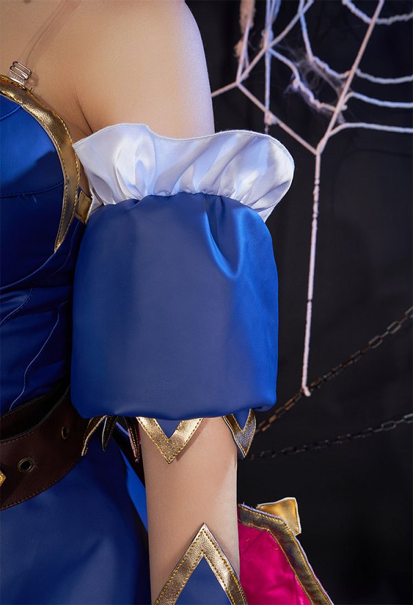 LOL Miss Fortune Bewitching Skin Cosplay Costume Top and Skirt with Hat and Gloves LOL Miss Fortune Bewitching Skin Cosplay Costume Top and Skirt with Hat and Gloves