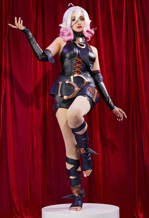 Women Briar Costume- Halter Bodysuit LOL Cosplay | Top Quality