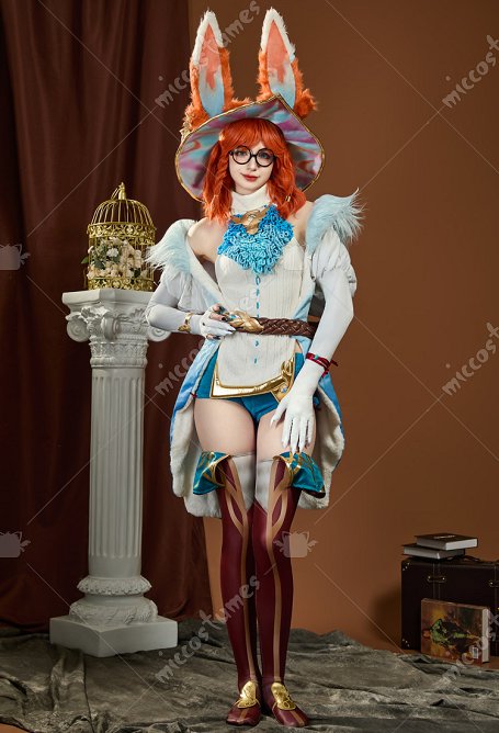  LOL Aurora Costume de Cospaly Pull et veste avec pantalon et oreilles