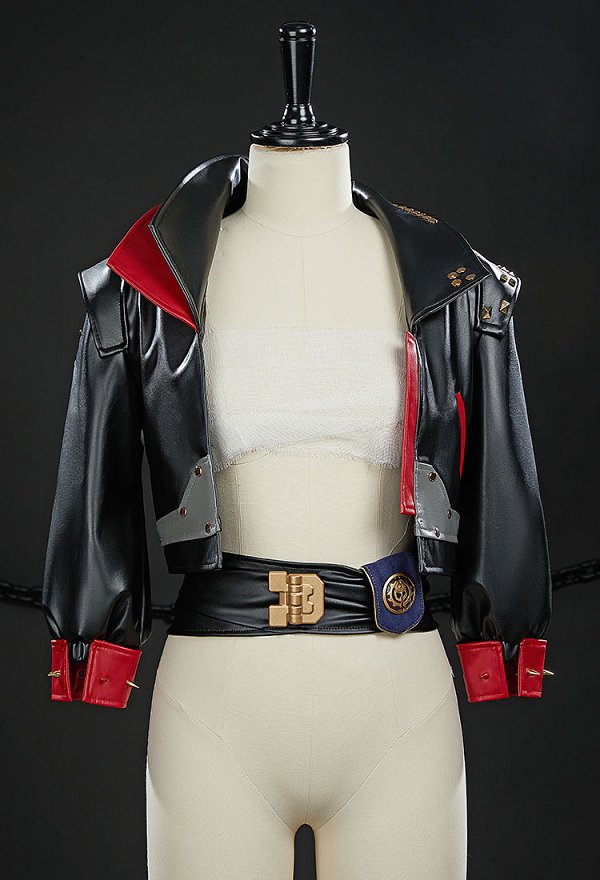 Arcane LOL Vi Cosplay Costume Jacket with Belt Arcane LOL Vi Cosplay Costume Jacket with Belt