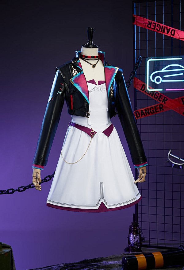 【haute qualité】Arcane LOL Jinx Costume de Cosplay Ensemble chemisier et jupe avec veste 【haute qualité】Arcane LOL Jinx Costume de Cosplay Ensemble chemisier et jupe avec veste