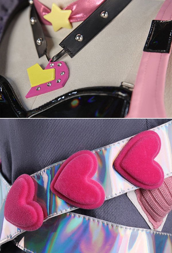 Jinx Valentine's Day Skins Cosplay Costume de League of Legends