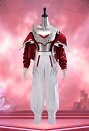 LoL Akali K/DA Firestarter Skin Cosplay Kostüm weiß-rotes Bandeau-Top und Hose mit Jacke