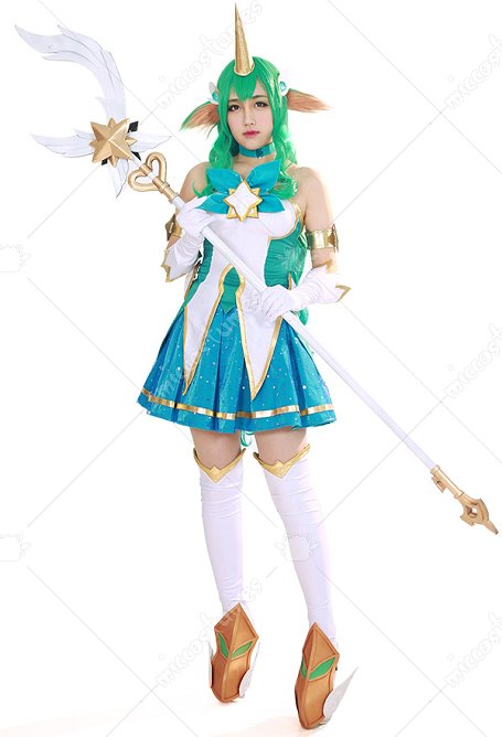 LOL Costume de Cosplay Soraka Robe