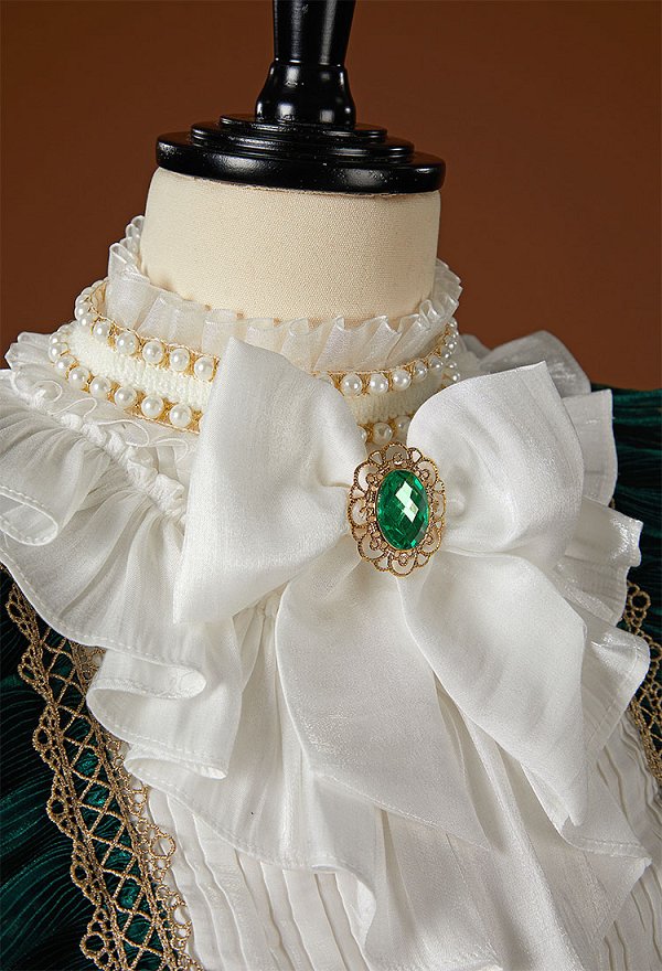 Lord of the Mysteries Audrey Hall Cosplay Costume Vintage Court-style Dress and Skirt with Girdle and Gloves