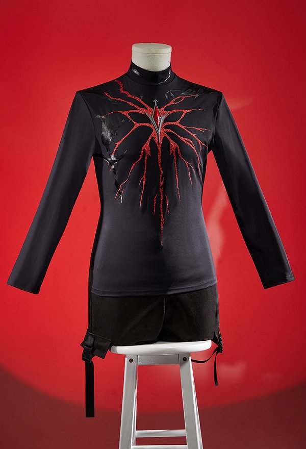 Love and deepspace Sylus Cosplay Costume Turtleneck Long Sleeve Printed Top Love and deepspace Sylus Cosplay Costume Turtleneck Long Sleeve Printed Top