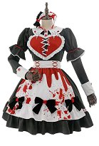 Ensemble de Lingerie Sexy Robe Maid Style Gothique Halloween avec Décor Nœud Papillon Set Ensemble de Lingerie Sexy Robe Maid Style Gothique Halloween avec Décor Nœud Papillon Set