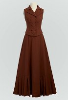 Costume vintage de Gibson Girl Gilet et jupe mi-longue