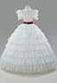 Rococo Vintage Ball Gown Set Women Retro Costume Top and Skirt with Belt Brooch