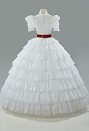 Rococo Vintage Ball Gown Set Women Retro Costume Top and Skirt with Belt Brooch