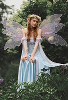 Medieval Vintage Mariposa Elfo Estilo Vestido Renacimiento Hada Azul Rosa Vestido Irregular con Mangas Medieval Vintage Mariposa Elfo Estilo Vestido Renacimiento Hada Azul Rosa Vestido Irregular con Mangas