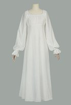 Vestido interior vintage medieval Vestido estilo corte renacentista con parte inferior blanca Vestido interior vintage medieval Vestido estilo corte renacentista con parte inferior blanca