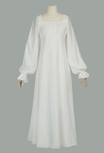 Medieval Vintage Inner Dress Renaissance Court Style White Bottom Dress