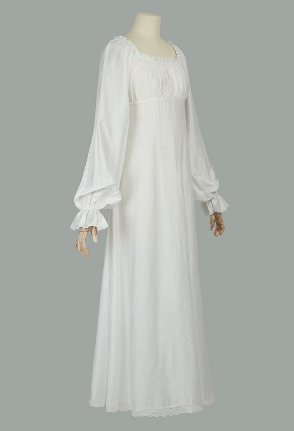 Vestido interior vintage medieval Vestido estilo corte renacentista con parte inferior blanca Vestido interior vintage medieval Vestido estilo corte renacentista con parte inferior blanca