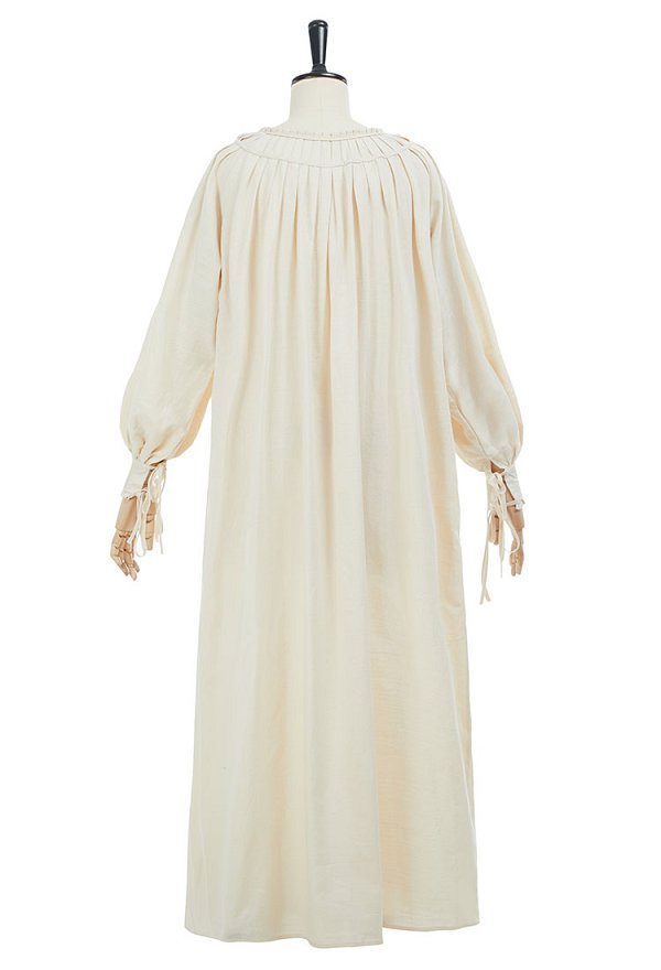 Medieval Vintage Underdress Lace Up Long Sleeve Renaissance Dress