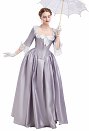 Renaissance Outfit Vintage Medieval Dress Oil Painting Style Top and Half Skirt with Bow