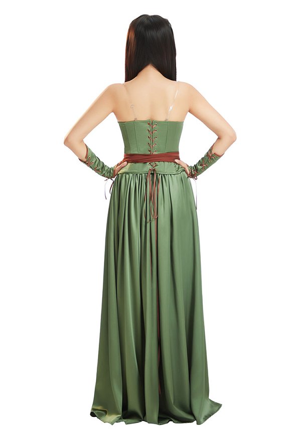Traje Medieval Renacentista de falda de cintura guerrera vikinga con adorno de cintura y armadura de muñeca Traje Medieval Renacentista de falda de cintura guerrera vikinga con adorno de cintura y armadura de muñeca