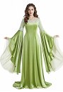 The Lord of the Rings Arwen Undómiel Medieval Coronation Dress Renaissance Elf Style Velvet Lace-trimmed Dress