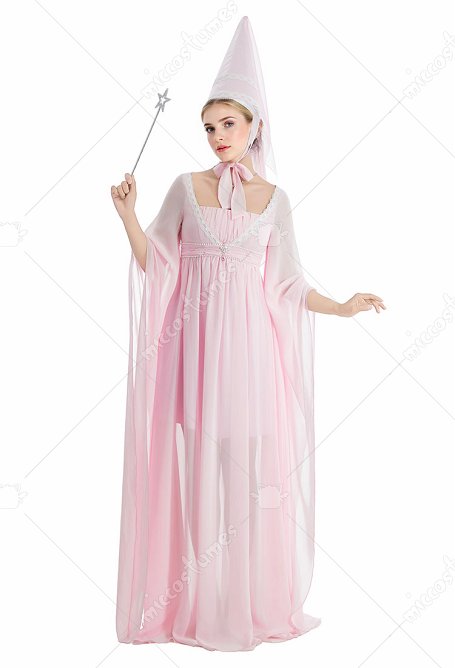 Medieval Renacentista Vestido Princesa Falda larga de satén rosa con sombrero