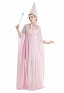 Medieval Princess Dress Renaissance Costume Pink Satin Gown with Hat