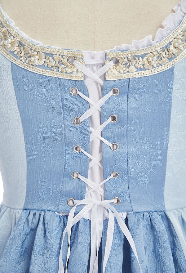 Daizbella Vestido italiano renacentista de estilo corte vintage azul Daizbella Vestido italiano renacentista de estilo corte vintage azul
