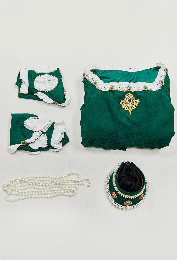 Tudor Period Outfit Renaissance Style Princess Queen Long Dress with Sleeves and Headband