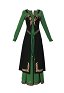 Medieval Viking Robe-style Apron Retro Front-Opening Outer Dress with Belt and Brooch