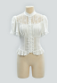 Camisa Vintage Estilo Victoriano Daizbella Camisa Medieval con Paneles de Encaje