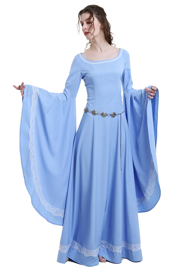 Disfraz de Renacimiento Medieval Vestido Retro Histórico Hecho a Mano para la Fiesta de Juegos de Rol LARP Halloween