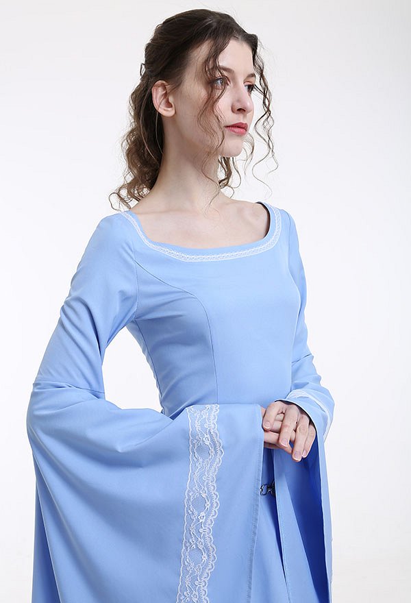 Medieval Renaissance Costume Handmade Historical Retro Dress Gown for Role Play Party LARP Halloween