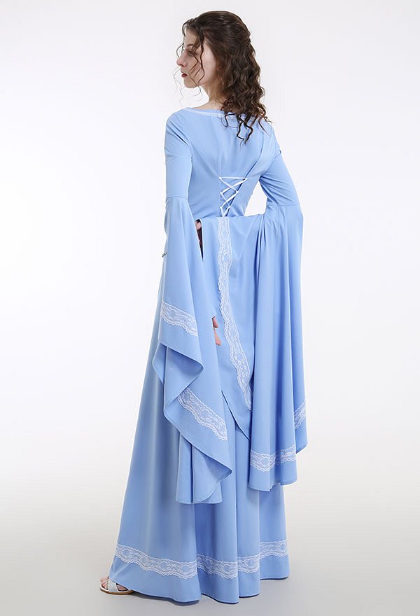 Medieval Renaissance Costume Handmade Historical Retro Dress Gown for Role Play Party LARP Halloween