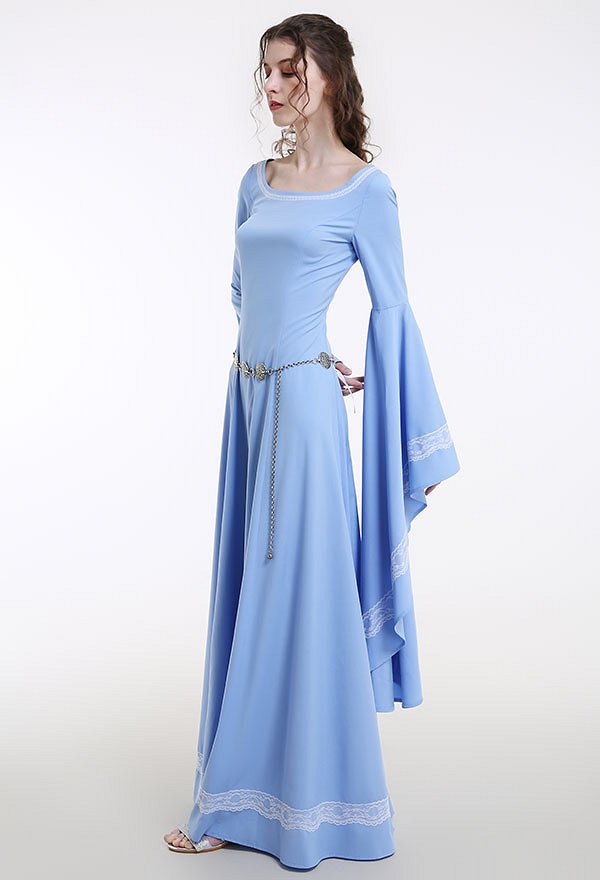 Medieval Renaissance Costume Handmade Historical Retro Dress Gown for Role Play Party LARP Halloween