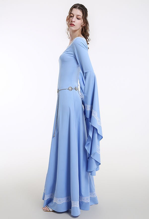 Medieval Renaissance Costume Handmade Historical Retro Dress Gown for Role Play Party LARP Halloween