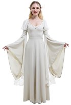 Fantasía Medieval Traje Retro Hecho a Mano Vestido Histórico de Elfo de Hadas Fantasía Medieval Traje Retro Hecho a Mano Vestido Histórico de Elfo de Hadas