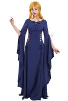 Robe de Mariée Vintage Exclusive de La Renaissance Médiévale avec Manches Longues Traînantes Robe de Mariée Vintage Exclusive de La Renaissance Médiévale avec Manches Longues Traînantes