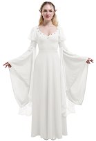 Medieval Renaissance Costume Fairy Elf Wide-sleeved Vestido