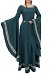 Medieval Renaissance Costume Green Historical Retro Dress Gown for Role Play Party Halloween