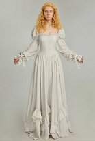 Disfraz de Cosplay Vestido de Estilo Princesa Medieval con Bandeau de Manga Larga y Volantes Delgados Disfraz de Cosplay Vestido de Estilo Princesa Medieval con Bandeau de Manga Larga y Volantes Delgados