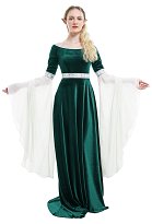 Vestido Medieval Hecho a Mano de Estilo Vintage Verde Musgo Para Hada de Bosque o Elfo Vestido Medieval Hecho a Mano de Estilo Vintage Verde Musgo Para Hada de Bosque o Elfo