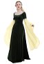 Vestido Medieval Ropa Vintage Hecha A Mano Hada Del Bosque Vestido Verde De Terciopelo