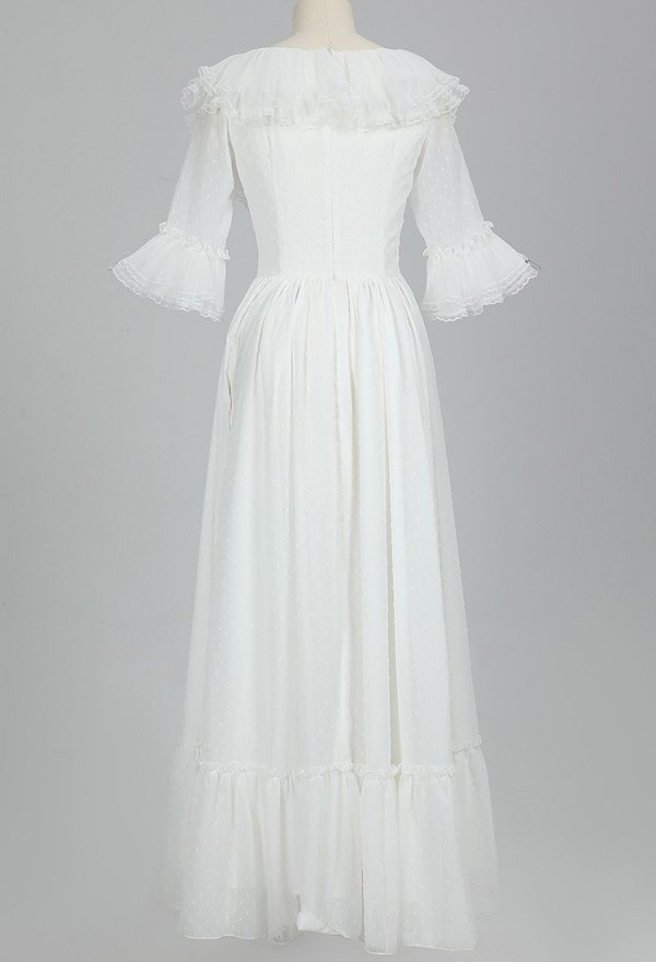 Medieval Rococo Costume Marie Antoinette Ball Gown Victorian Dress White Long Square Neck Lace Dress Medieval Rococo Costume Marie Antoinette Ball Gown Victorian Dress White Long Square Neck Lace Dress